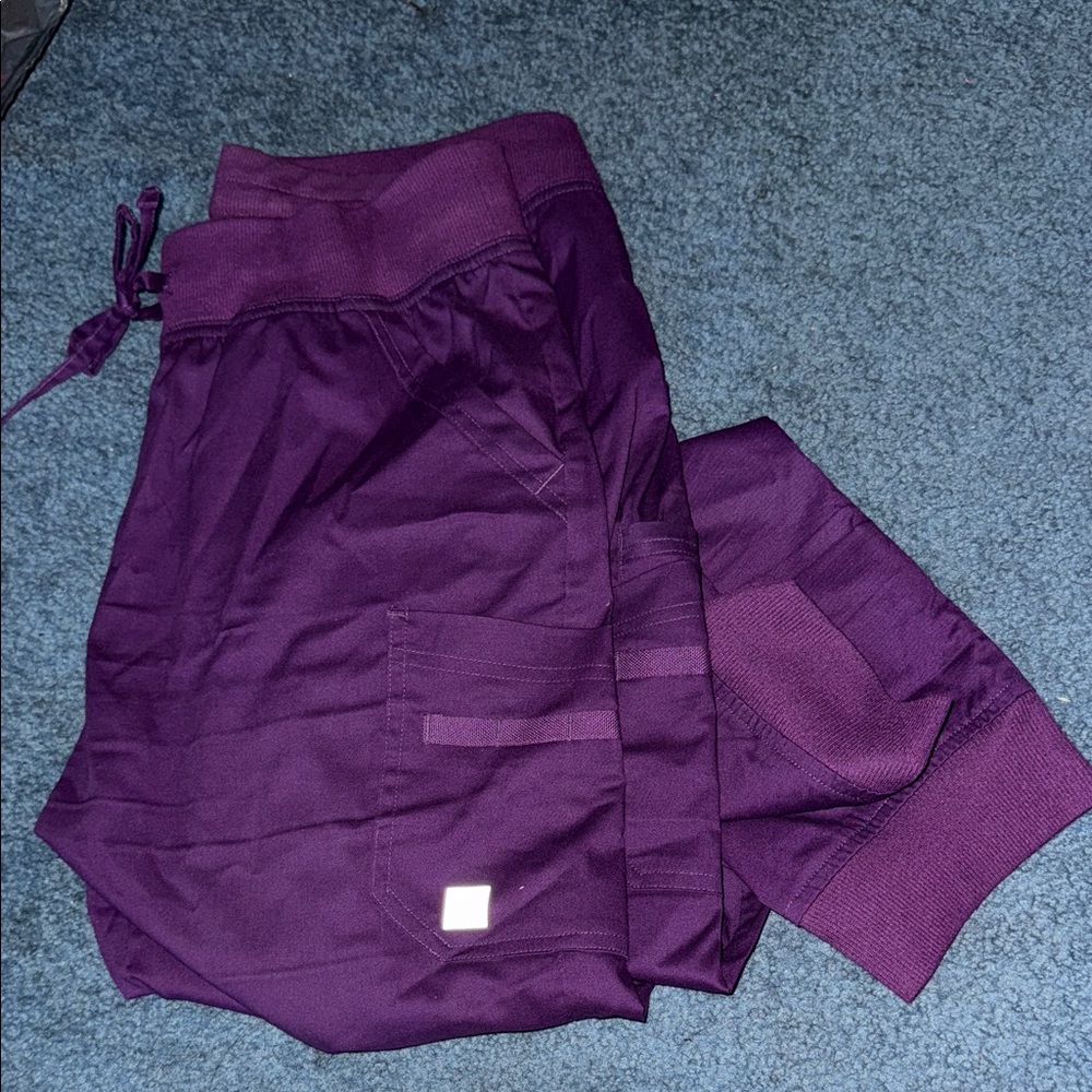 Purple Jogger scrub Pants
